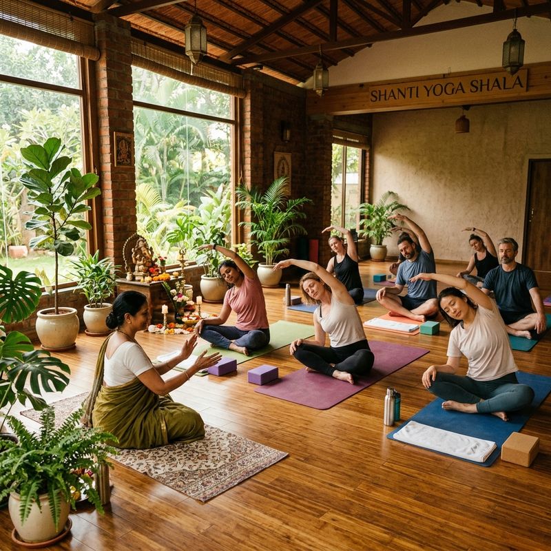 Traditional Indian Yoga Session at YogaTute Health sanctuary